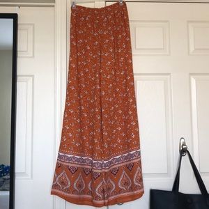 Flowy orange pants